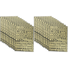 20Feuilles Stickers Lettres Papier Autoadhésifs Pour Scrapbooking