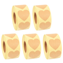 10Rouleaux Stickers Colle Sans Papier Kraft Pour Cadeaux