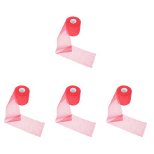 4Rouleaux Bande De Sport Polyvalente Rouge Confortable Portable