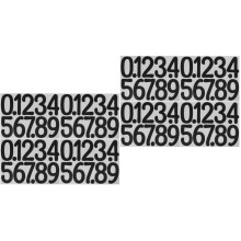 8Feuilles Stickers Numéros Vinyle Pour Boîtes Aux Lettres Poubelles