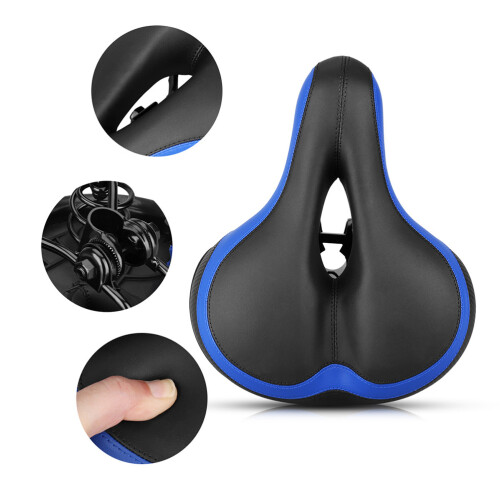1Selle Ergonomique Mousse Épaisse Siège Route Confortable