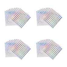 80Feuilles Autocollants Numéros Ronds Multi-Reflets Pour Baby