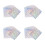 80Feuilles Autocollants Numéros Ronds Multi-Reflets Pour Baby 1