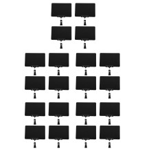 20Pièces Porte-Étiquette Tableau Noir Avec Clip PVC Pour Affichage