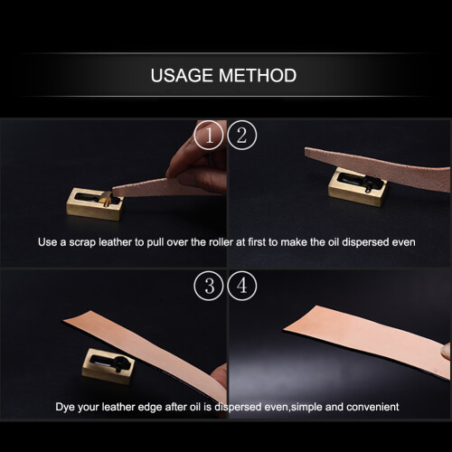 Adjustable Leather Dye Applicator Box Brass