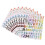 20Feuilles Lettres Adhésives Vinyle Multicolores Étanches Pour Déco 1