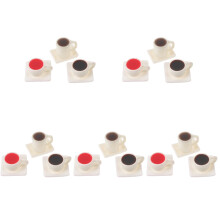 15Ensembles Miniatures Tasse Café Résine Colorée Pour Maison De