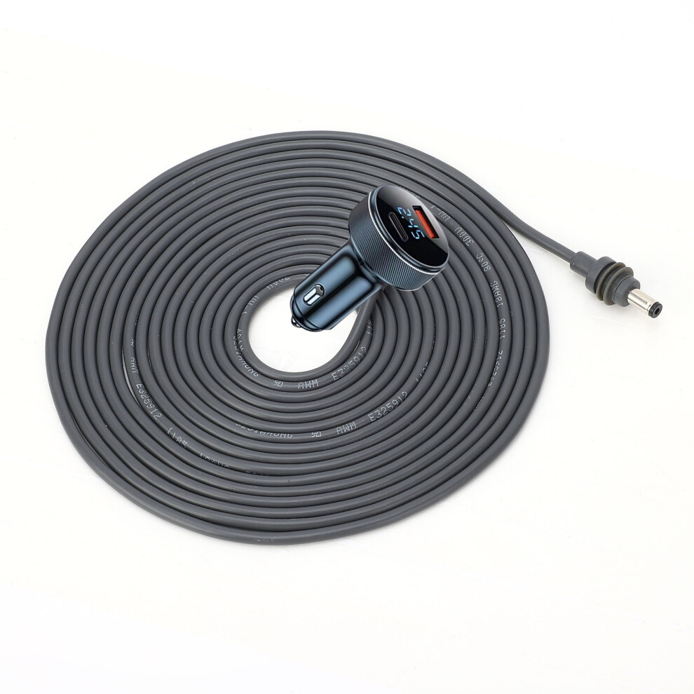 2M 18AWG DC Power Cable IP68 Voltage Display