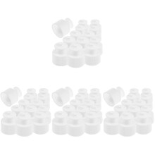 160Pcs Transparent Sports Bottle Lid Replacement Durable Pe Screw Caps