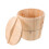 1Seau En Bois Beige Baril Serviettes Salon Spa Usage 1