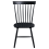 Beliani Set of 2 Dining Chairs BURGES Wood Black 4