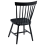 Beliani Set of 2 Dining Chairs BURGES Wood Black 2