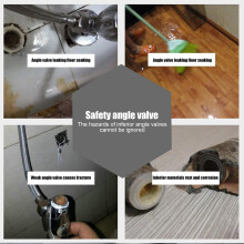 Black G1/2 Angle Valve for Bathroom