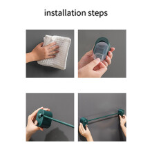 No-Screw Towel Rack for Bathroom