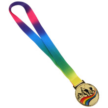 1Médaille Escalade Enfant Métal Or Bords Ronds Compétition