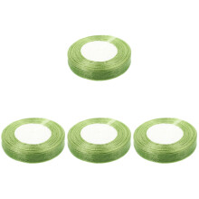 4Rouleaux Ruban Cadeau Vert Tulle, Résistant Artisanal