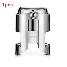 (Silver)Tappi Champagne Acciaio Inox Wine Saver per Festa e Casa Celebrazioni Speciali Giorno