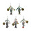 Long Fish Shaped Keychain Easy Carry with Fun-pattern A 2