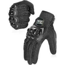 (black, XXL) Waterproof Motorcycle Gloves Winter with Touch Screen Compatibility