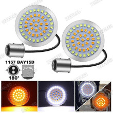 (Yellow) LED Turn Signal Replacement for Harley Davidson Motorcycle 1157 Amber Light