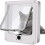(coffee, L) Pet Door for Cats with 4 Modes Locking, Fits Wall or Window 1