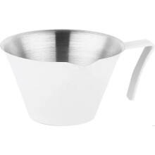 Espressokupit, 100 ml, ruostumattomasta teräksestä valmistettu kahva, ruostumattomasta teräksestä valmistetut espressomittakupit, kupit