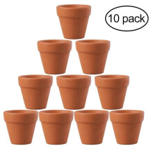 OUNONA 10 kpl 4,5 x 4 cm pieniä terrakotta savea keramiikkaruukkuja kaktuskukkaruukkuja mehikasvi-taimitarharuukkuja suuria