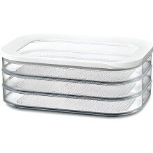 Deli-säilytyslaatikko - ROSTI MEPAL - Modula - valkoinen - 22,4 x 16 x 8,6 cm - konepesun kestävä