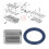 OE Replacement O Ring & Pin Kit 91302 GE0 000 1