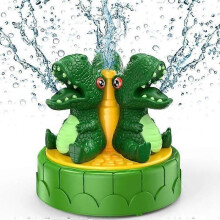 Watersproeier voor kinderen, dinosaurus waterspeelgoed voor buiten, watersproeier voor tuin, gazon en zwembad, groen