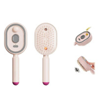 Multifunktionaler Massage-Sprühkamm | 10 ml nachfüllbarer Wassertank für Öle, wiederaufladbar per USB-C | Antistatisch & entwirrend | T
