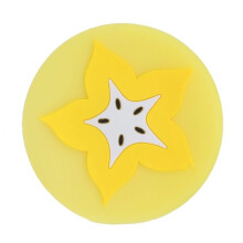 Lasinalus - GIGICIAL - Starfruit - Silikoni - Keltainen - Halkaisija 9 cm