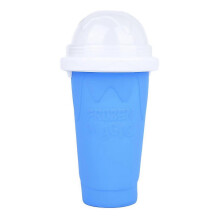 400ml μπλε φορητό κύπελλο παρασκευής παγωτού με πυριτικό τζελ για DIY Smoothie - Γρ