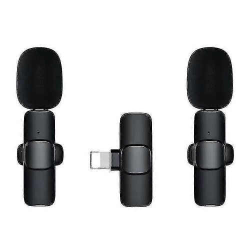 Microfono wireless per iPhone e iPad, microfono lavalier wireless con riduzione automatica del rumore