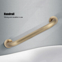 Brushed Brass Bathtub Handrail Support