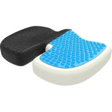 Cuscino ortopedico per sedile bonmedico - Schiuma memory con gel - Cuscino ergonomico per sedile, cuscino per sedile di sedia da uffici