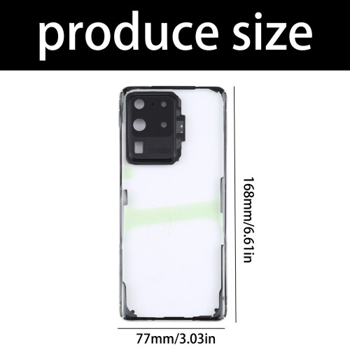 Scratch Proof Glass Back Cover for S20 Ultra Phone Light Weight 2