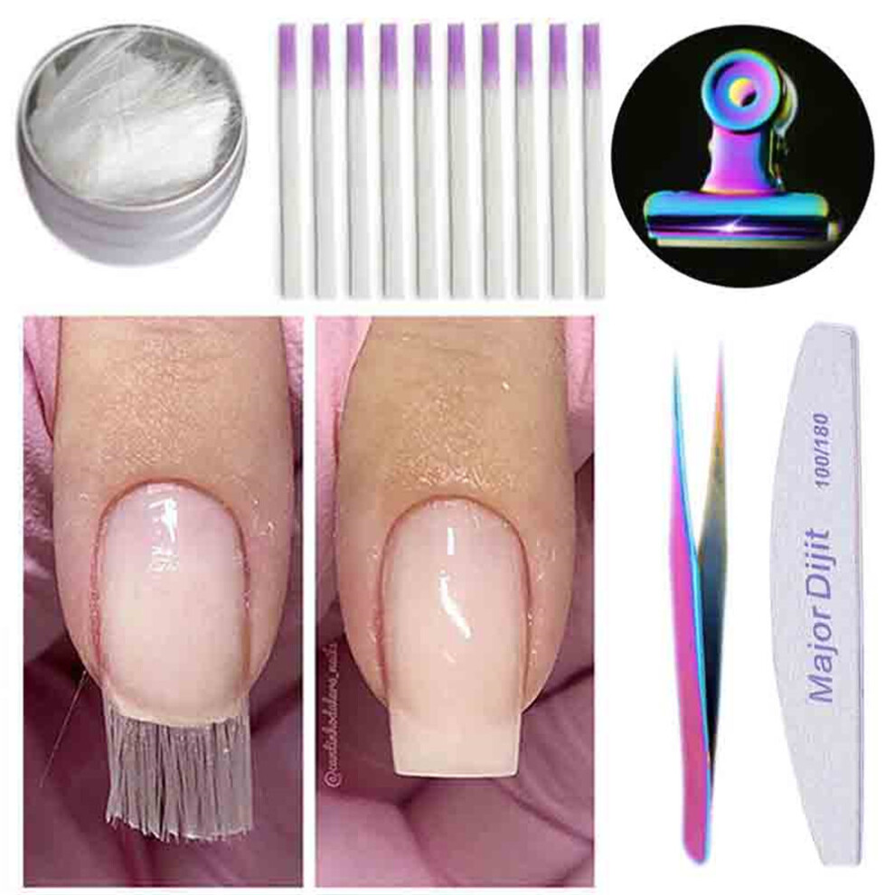 (MT27-3) Nail extension fiberglass set fiberglass nails extension glue