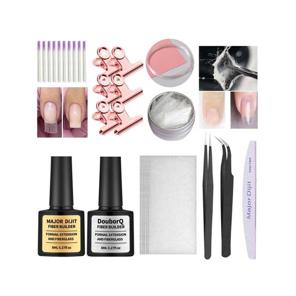 (MT27-11) Nail extension fiberglass set fiberglass nails extension glue