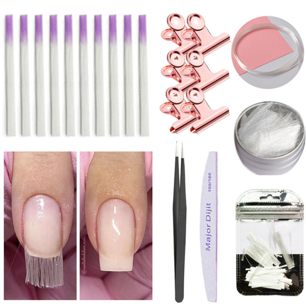 (MT27-5) Nail extension fiberglass set fiberglass nails extension glue