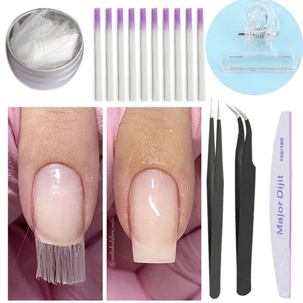 (MT27-2) Nail extension fiberglass set fiberglass nails extension glue