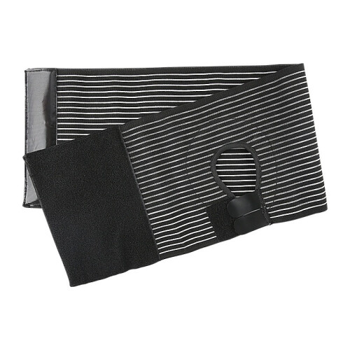 Adjustable Ostomy Support Belt - Elastic Abdominal Binder for Stoma Support  M