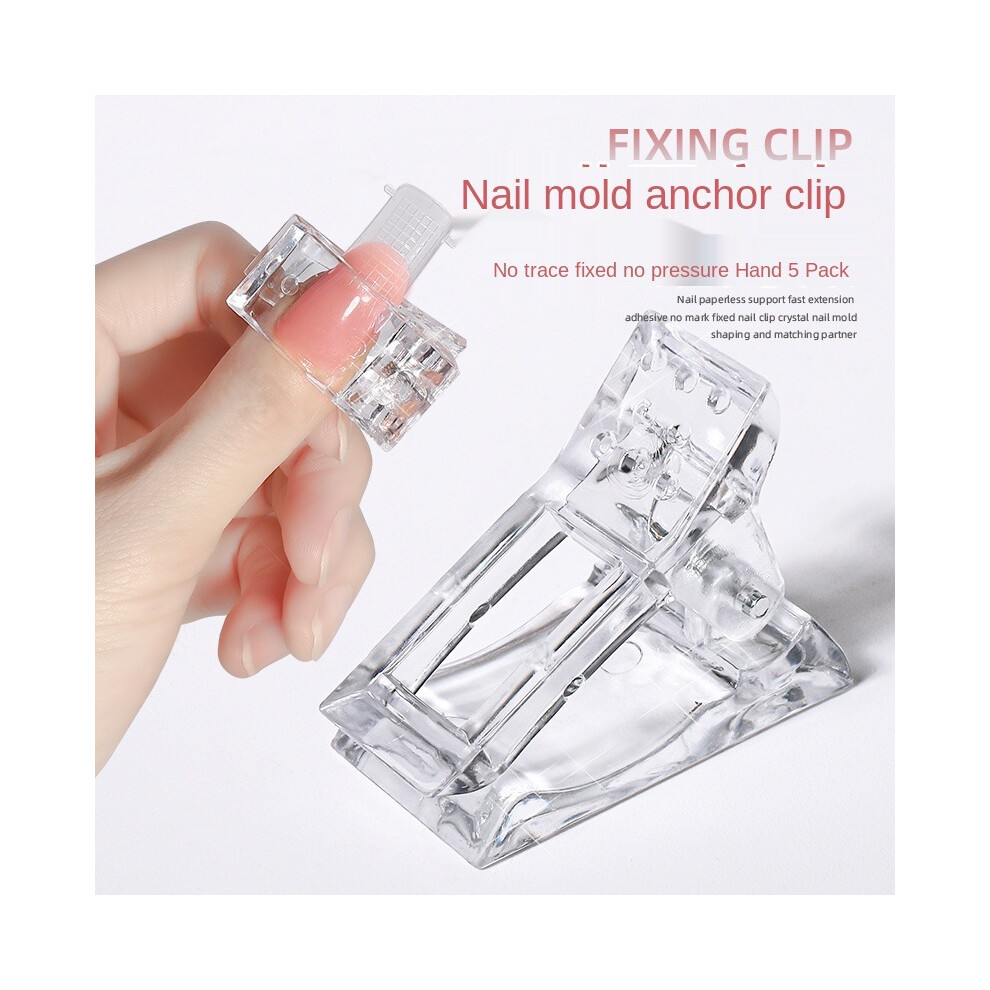Nail art crystal nail mold fixing clip, crystal glue clip, crystal extension glue setting clip