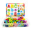 26Pcs Magnetic Letters Boost Logic Skills Alphabet Magnets Develop Spatial Skills Magnet Sheets Brain-Boosting Fun Multicolor Uppercase 1