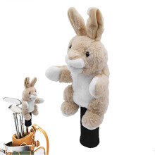 Copritesta per mazze da golf a forma di coniglio in peluche, unisex, 40 x 18 x 9 cm, simpatico copritesta da golf, adatto alla maggior