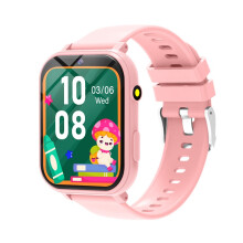 (pink) Smart Watch For Children Games HD Screen Camera Flashlight Sleep Monitor Alarm Kids Birthday Holiday Gift Boy Girl