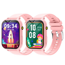 (double pink) Smart Watch For Children Games HD Screen Camera Flashlight Sleep Monitor Alarm Kids Birthday Holiday Gift Boy Girl