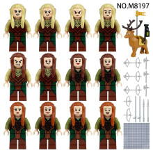 Medieval Military Soldiers Building Blocks Elf Army Mini Figure Toys for Kids