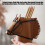 Handgemaakte lederen desktop organizer paardenvorm lederen 2
