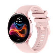 (Pink) Smartwatch Man Woman Fitness Heart Rate Blood Pressure Track BT Call Waterproof -Smart Watch